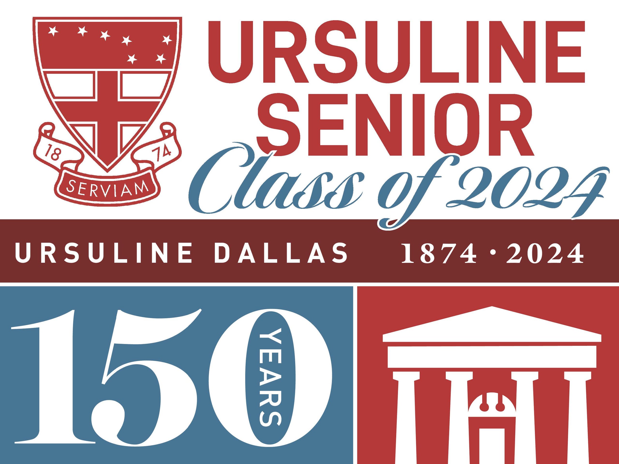 Class of 2024 yard sign Ursuline Academy of Dallas